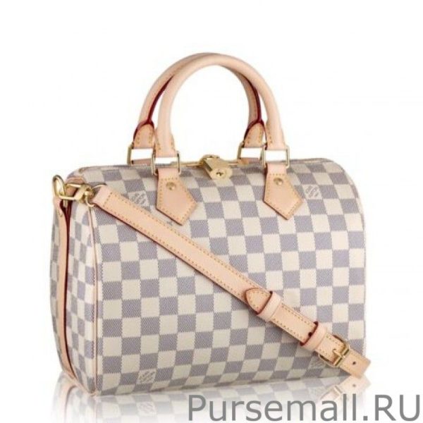 Speedy Bandoulière 25 Damier Azur N41374