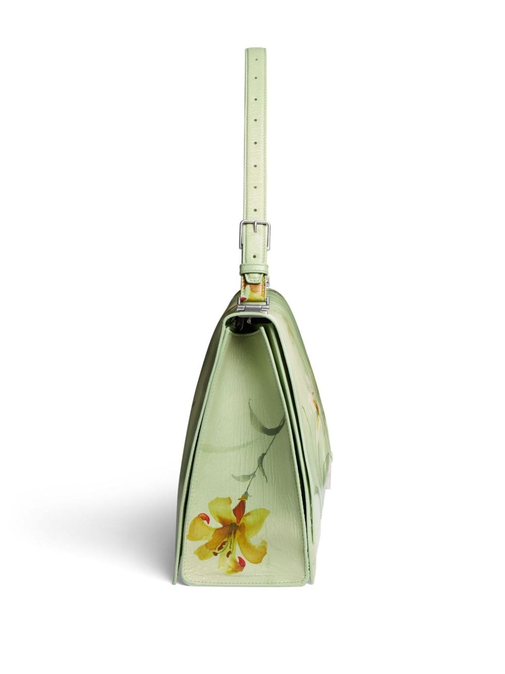 Balenciaga large Crush floral-print shoulder bag - Image 6