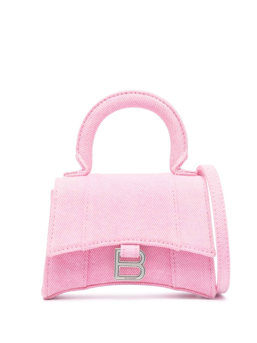 Balenciaga mini Hourglass denim tote bag