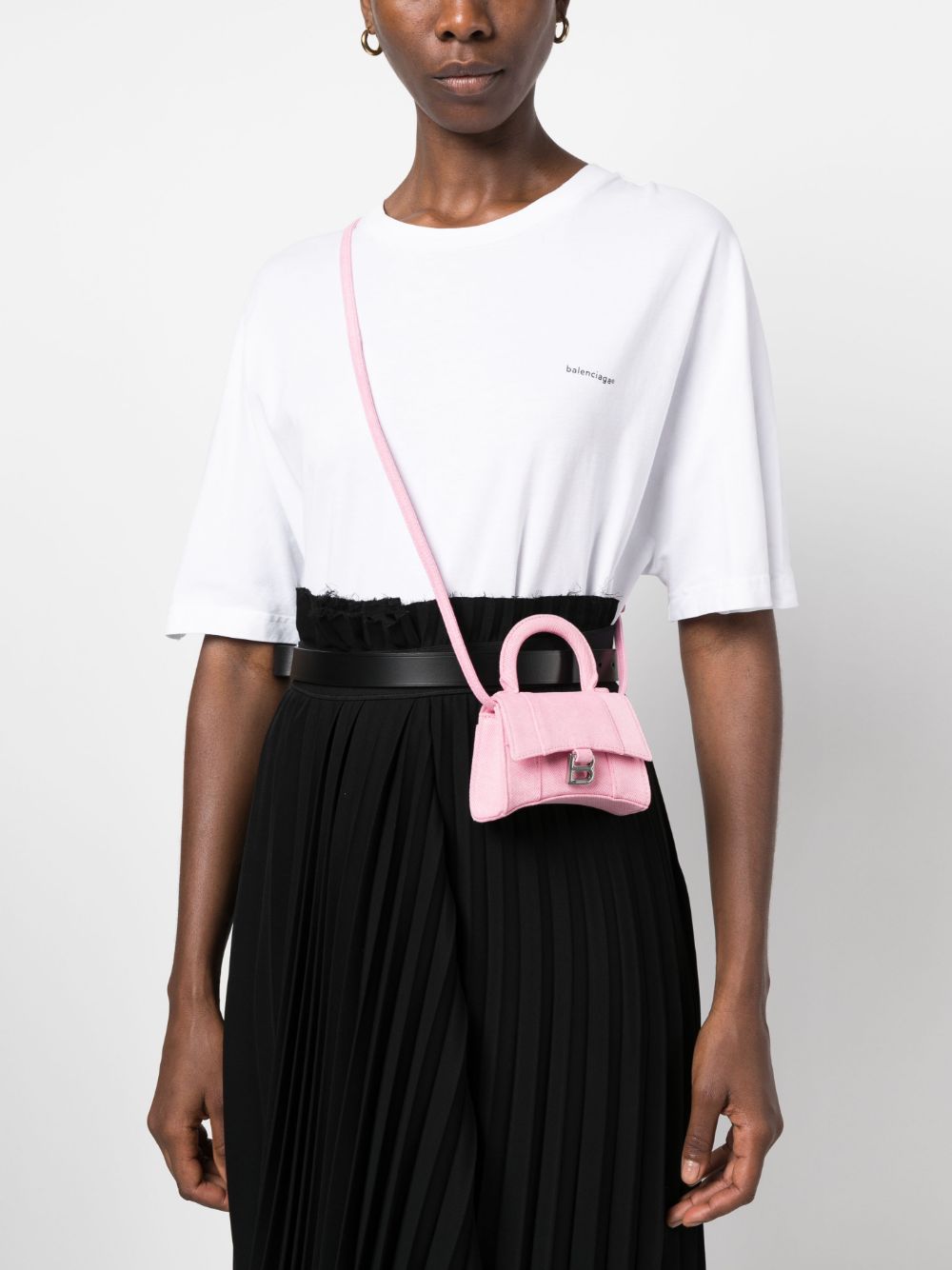 Balenciaga mini Hourglass denim tote bag - Image 2