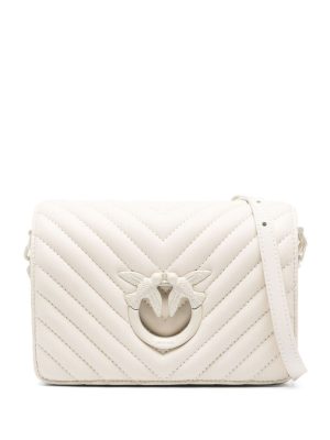 PINKO Love Click chevron crossbody bag