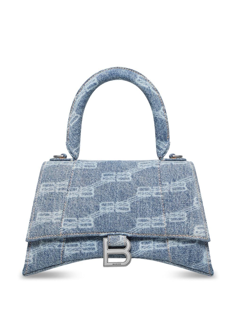 Balenciaga logo-print leather crossbody bag