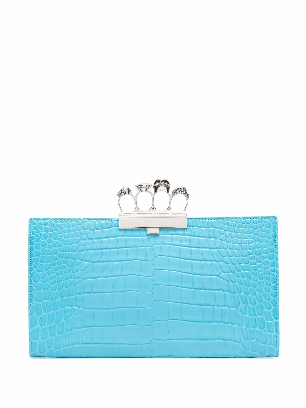 Alexander McQueen Skull Four Ring clutch bag