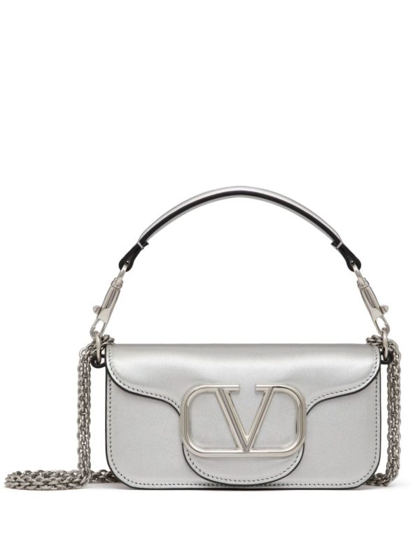 Valentino Garavani small Locò metallic shoulder bag