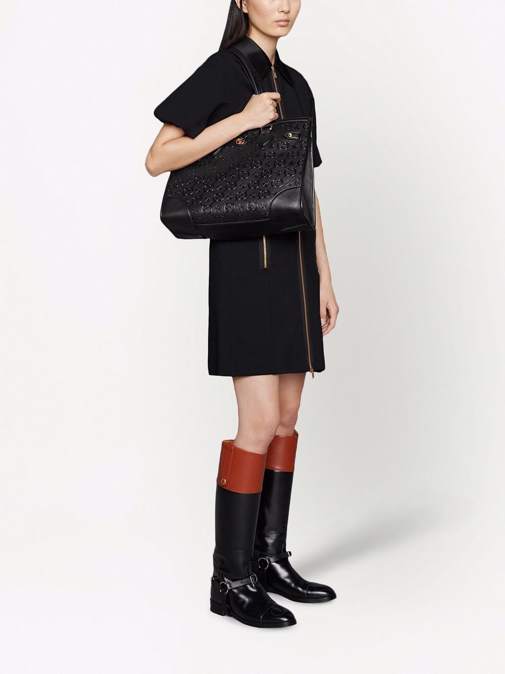 Gucci medium GG star embossed tote bag - Image 2