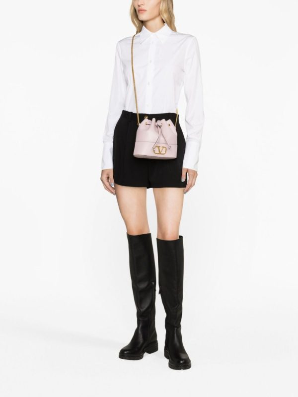 Valentino Garavani VLogo Signature leather bucket bag - Image 2