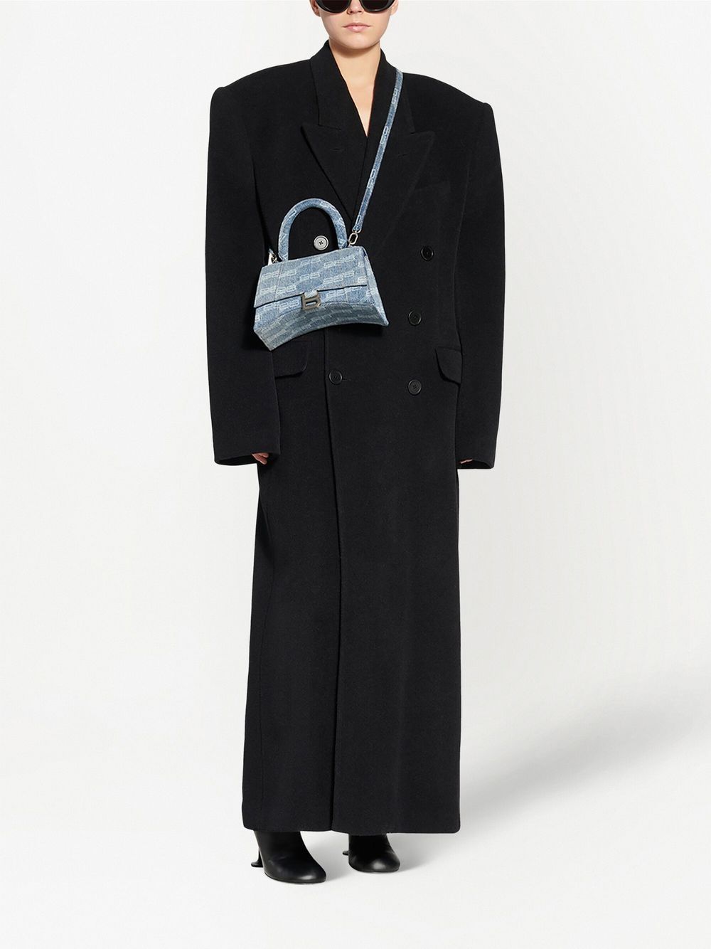 Balenciaga logo-print leather crossbody bag - Image 2