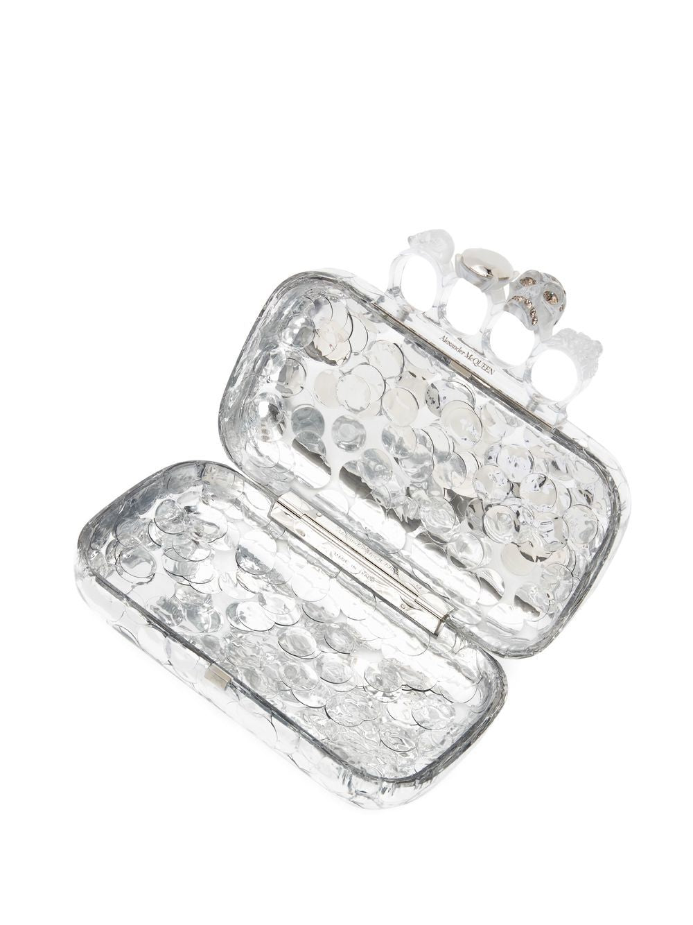 Alexander McQueen skull four-ring clutch bag - Image 4