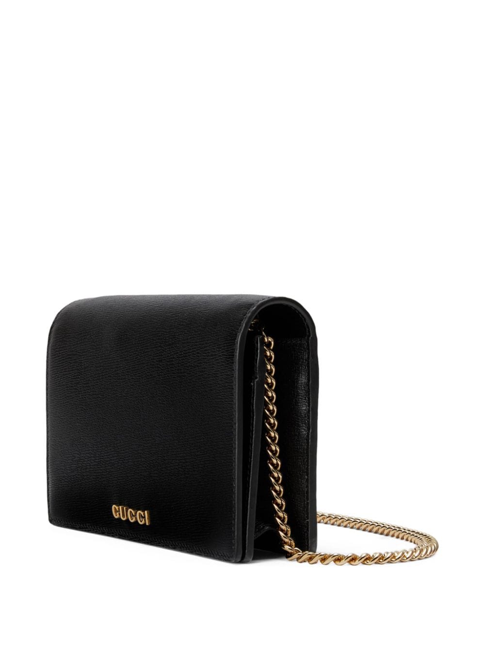 Gucci logo-lettering leather shoulder bag - Image 4