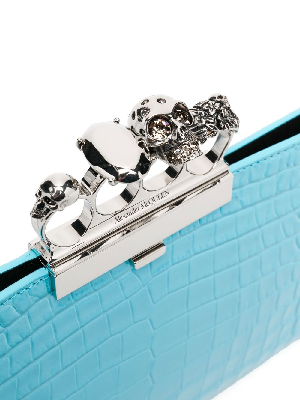 Alexander McQueen Skull Four Ring clutch bag - Image 4