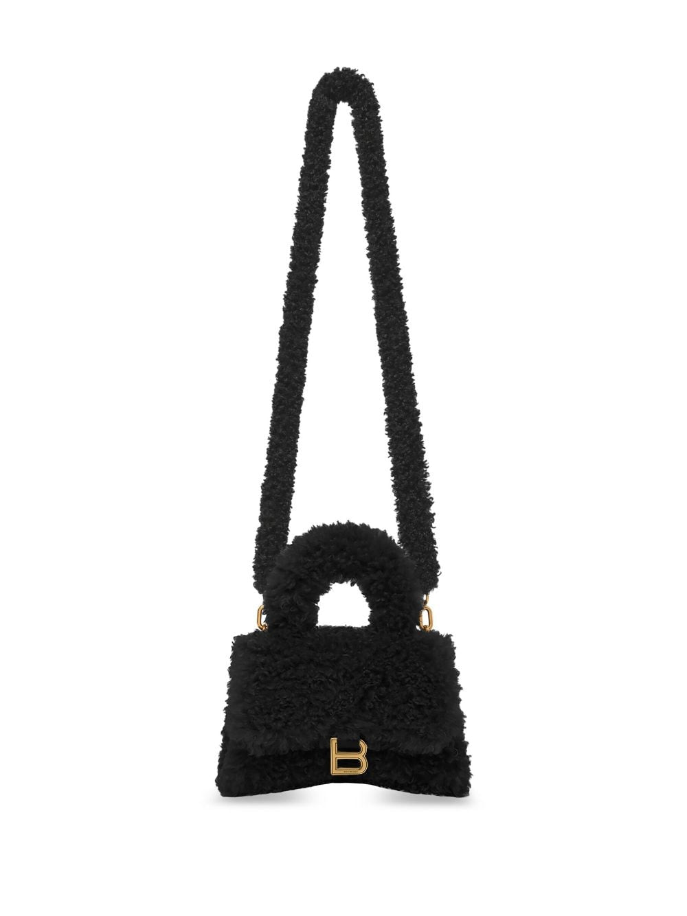 Balenciaga mini Hourglass furry shoulder bag - Image 5