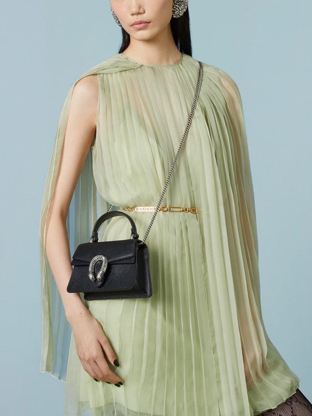Gucci mini Dionysus Tiger-Head leather tote bag - Image 6