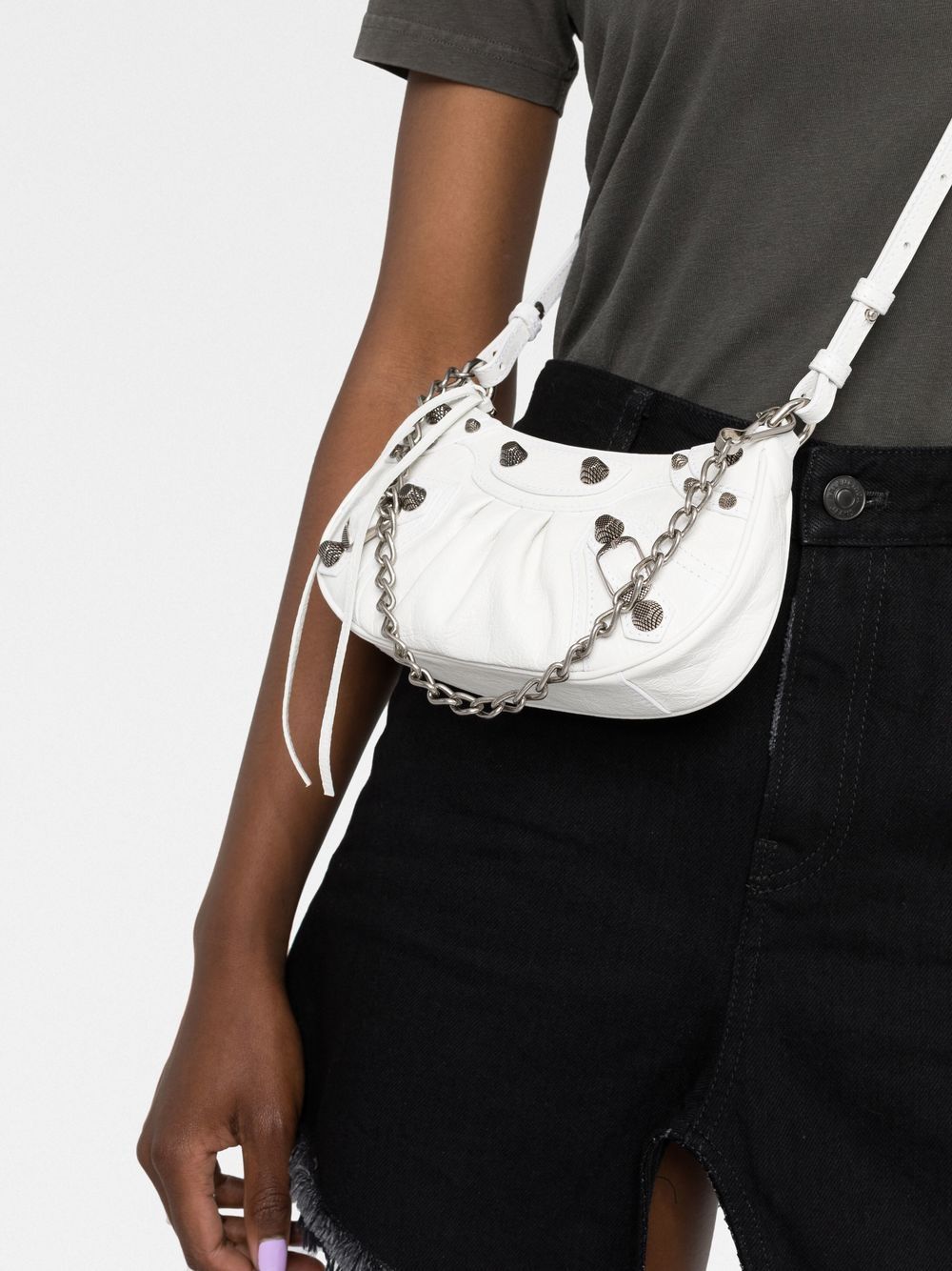 Balenciaga mini Le Cagole embossed shoulder bag - Image 3
